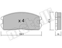 Metelli 22-0238-0 Brake pads