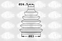 Sasic 1906005 Dust boot kit axle joint