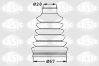 Sasic 1906023 Dust boot kit axle joint