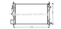 Ava OL2469 Радіатор охолодження двигуна Ava OL2469 Радіатор охолодження двигуна