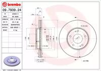Brembo 09.7939.24 Диск гальмівний Brembo 09.7939.24 Диск гальмівний