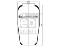 Febi 20185 Пневматична подушка