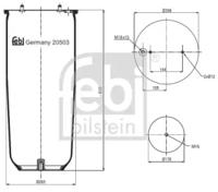 Febi 20503 Пневматическая подушка