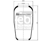 Febi 20884 Пневматична подушка