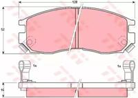 TRW GDB1128 Brake pads