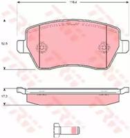 TRW GDB1614 Brake pads