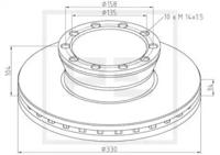 PE Automotive 036.109-00A Brake disc