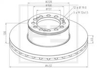 PE Automotive 036.121-00A Brake disc