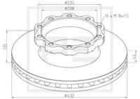 PE Automotive 036.122-00A Brake disc