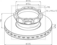 PE Automotive 036.125-00A Brake disc