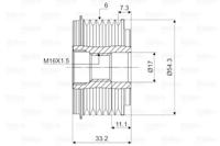 Valeo 588015 Механізм вільного ходу генератора Valeo 588015 Механізм вільного ходу генератора