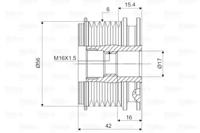 Valeo 588024 Механізм вільного ходу генератора