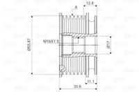 Valeo 588032 Механізм вільного ходу генератора Valeo 588032 Механізм вільного ходу генератора