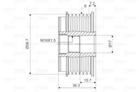 Valeo 588042 Механізм вільного ходу генератора Valeo 588042 Механізм вільного ходу генератора