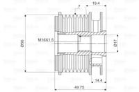 Valeo 588052 Механизм свободного хода генератора Valeo 588052 Механизм свободного хода генератора