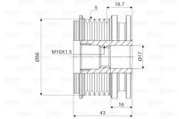 Valeo 588066 Шкив генератора