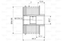 Valeo 588133 Шкив генератора Valeo 588133 Шкив генератора