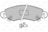 Valeo 598453 Brake pads