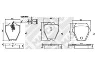 Mapco 6877 Колодки гальмівні