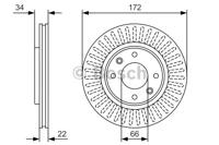 Bosch 0986479R63 Диск тормозной Bosch 0986479R63 Диск тормозной