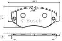 Bosch 0 986 495 113 Brake pads