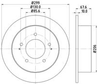 Hella 8DD 355 116-341 Диск гальмівний