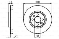 Bosch 0 986 478 590 Диск тормозной Bosch 0 986 478 590 Диск тормозной