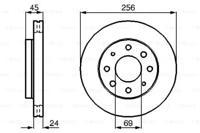 Bosch 0 986 478 654 Диск гальмівний