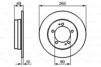 Bosch 0 986 478 707 Brake disc