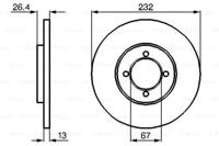 Bosch 0 986 478 784 Диск гальмівний Bosch 0 986 478 784 Диск гальмівний