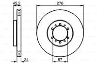 Bosch 0 986 478 844 Диск гальмівний Bosch 0 986 478 844 Диск гальмівний
