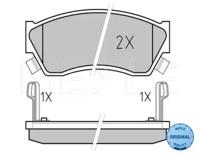 Meyle 0252133314W Brake pads