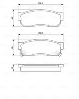 Bosch 0 986 424 160 Brake pads