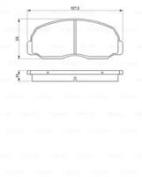 Bosch 0 986 424 180 Brake pads