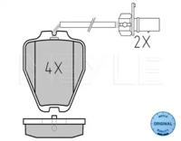 Meyle 0252328017W Колодки гальмівні
