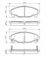 Bosch 0 986 424 590 Brake pads