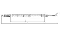 Textar 44004400 Трос стояночного гальма