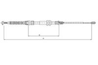 Textar 44044500 Brake cable