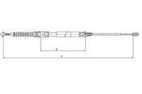 Textar 44044700 Brake cable Textar 44044700 Brake cable