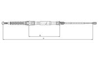 Textar 44044800 Brake cable Textar 44044800 Brake cable