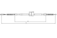 Textar 44091700 Трос стояночного гальма