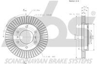 S.B.S. 1815313054 Диск тормозной