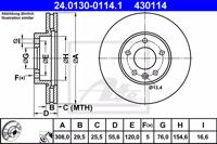 Ate 24.0130-0114.1 Диск тормозной