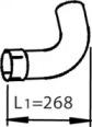 Dinex 47258 Exhaust pipe