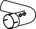 Dinex 47262 Exhaust pipe