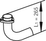 Dinex 47279 Випускна труба відпрацьованих газів