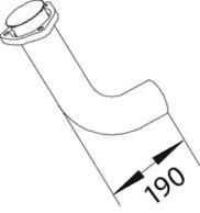 Dinex 47281 Exhaust pipe