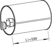 Dinex 47322 Середній кінцевий глушник ог Dinex 47322 Середній кінцевий глушник ог
