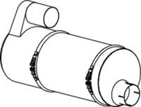 Dinex 47323 Muffler assy front Dinex 47323 Muffler assy front