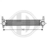 Diederichs 8220607 Радіатор інтеркулера